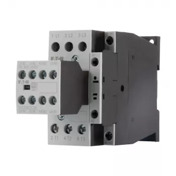 Eaton DILM25-32 3-Pole power contactor, 230 V AC coil, 11 kW, 25 A, 3NO + 2NO/2NC auxiliary contacts 277228