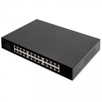 DIGITUS DN-80113-1 24-Port Gigabit switch, 19-inch rack mounting, 48 Gbps, unmanaged