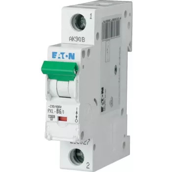 Eaton PXL-D6/1 Miniature Circuit Breaker 1-Pole D-Characteristic 6A 10kA 236093