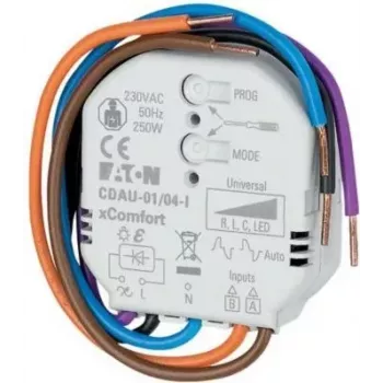 Eaton xComfort CDAU-01/04-I Wireless Dimming Actuator, Flush-Mounted, 1-Channel, 400W 182444