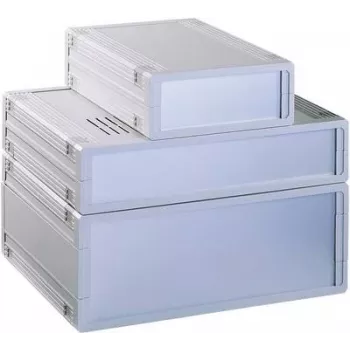 Bopla ULTRAMAS UM32009L+2X FP30009 Desktop Enclosure, ABS, Light Grey, 157.5 x 62.2 x 199 mm 55320000.MT6