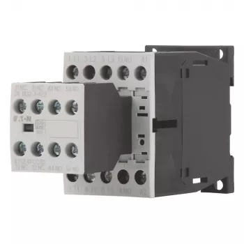 Eaton DILM12-32(24VDC) Power Contactor, 3-pole, 12 A, 24 V DC Coil, 1 NO + 2 NC, Screw Terminals, IP20, DIN Rail/Screw Mounting 276950