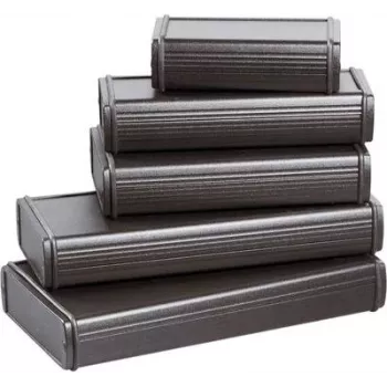 Bopla ABPH 820-150 Aluminium Profile Enclosure 150 x 82 x 22 mm Black 84826150.H