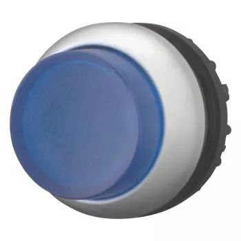 Eaton M22-DLH-B pushbutton switch, black / blue / metallic 216973