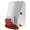 MENNEKES wall socket CEE HW/VN 16A 7P 6h 400V IP44 red