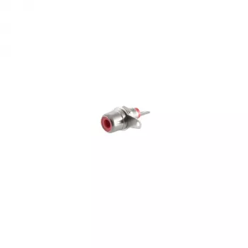 S CONN Maximum Connectivity RCA Panel-Mount Socket, Red 52090-R