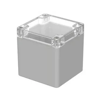 Bopla EUROMAS M 225 G Universal Enclosure, 82 x 80 x 85 mm, Polycarbonate, Light Grey 02225100