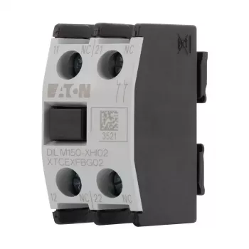 EATON DILM150-XHI11 Auxiliary Contact Block, 1NO+1NC, Front Mounting, for DILM150-DILM500 Contactors 277946