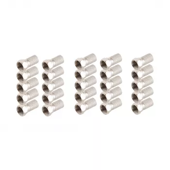 SHIVERPEAKS F-Connector 6.7 mm with Large Nut, 25-Pack (BS85009-A-SET25)