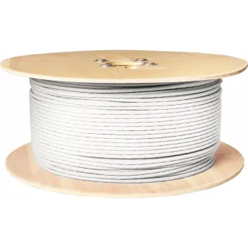S CONN MAXIMUM CONNECTIVITY SAT Coaxial Cable 1.0/4.6, 4-Fold Shielding, CCS, >110 dB, 500 m, White 15-40005006
