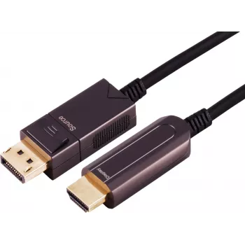 S/CONN maximum connectivity 30-20485 Optical DisplayPort to HDMI-A Adapter Cable, 4K60, 30 m