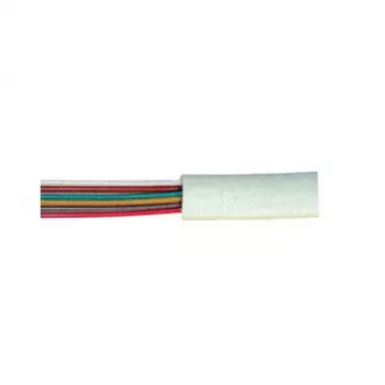 S CONN MAXIMUM CONNECTIVITY Telephone Cable by the Metre, 6-Core, Flat, White, 100 m 76117-