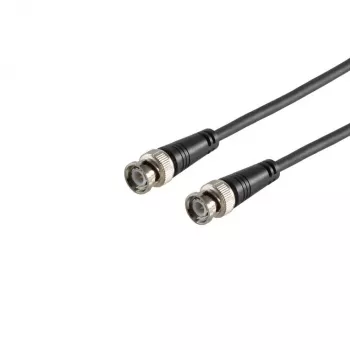 S CONN MAXIMUM CONNECTIVITY BNC plug to BNC plug RG59 coaxial cable, 75 Ohm, 1.0m, black 77601