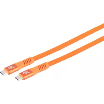 S CONN MAXIMUM CONNECTIVITY USB-C Charging Cable, 3.2, 240W, Orange, 3m (14-77047)