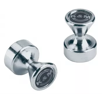 König & Meyer 11580 Power Magnet for Music Desks, zinc-plated, 2 Pieces (11580-000-29)