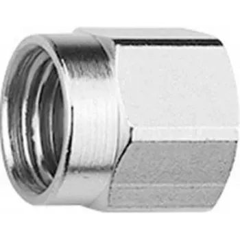 TELEGÄRTNER SMA protective cap, gold, screwable, brass, for SMA plug H00040A0001