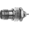 Telegärtner TNC Panel Socket, insulated, 50 Ohm, solder connection, Nickel/Gold (J01011A0013)