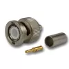 Telegärtner BNC crimp plug 50 Ohm for RG-58 C/U, nickel/gold, 4 GHz J01000L1255Z