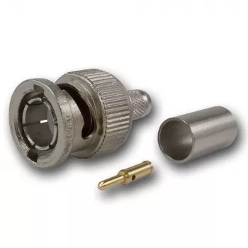 Telegärtner BNC Crimp Plug G02 75 Ohm for RG-59B/U, UG-1789/U, Plug, 5-Pack J01002A1288Y