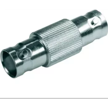 TELEGÄRTNER BNC Socket to BNC Socket Coaxial Adapter, 50 Ohm, Nickel-Plated Brass, Straight Sleeve J01004A0618