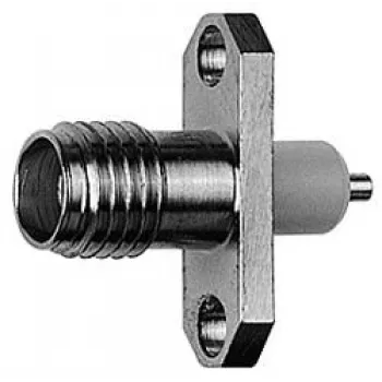 Telegärtner SMA Panel Socket with Flange Z28, Gold (Standard) - 5 Pieces (J01151A0631)