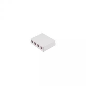 S CONN MAXIMUM CONNECTIVITY Keystone Connection Box, 4-Port, White 08-10117