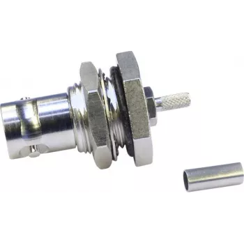 Telegärtner BNC Bulkhead Jack Crimp Connector 75 Ohm for RG-179 B/U, G04