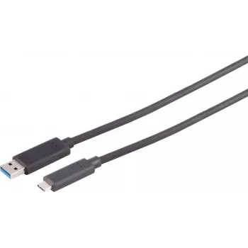 S CONN MAXIMUM CONNECTIVITY 20m active optical USB 3.2 Gen 2 cable, USB-A to USB-C, 10Gbps, black 30-39095