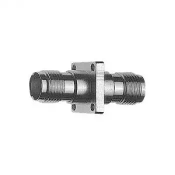 Telegärtner TNC socket to TNC socket straight coaxial adapter, 50 ohm, DC to 11 GHz, nickel-plated brass