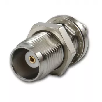 Telegärtner TNC socket to SMA socket coax adapter, 50 Ohm, DC-6 GHz, nickel/gold J01019A0028