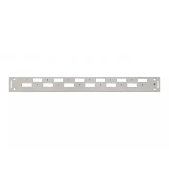 TELEGÄRTNER H02025A0356 1U 19-inch rack front cover, grey RAL 7035