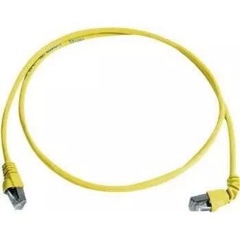 Telegärtner 100008019 CAT 6a S/FTP Patch Cable, RJ45, 1 m, Yellow, LSZH, Flame Retardant