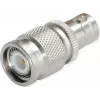 Telegärtner BNC socket to TNC plug adapter, 50 Ohm, nickel-plated brass, DC-4 GHz, straight