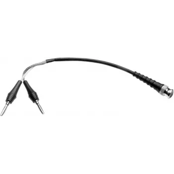 Telegärtner L00010A1845 1m BNC to Dual Banana Coaxial Test Lead, Black