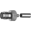 Telegärtner TNC socket crimp connector for G30 cable, 50 Ohm, pack of 5 J01011A0044