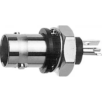 Telegärtner BNC Bulkhead Jack, Isolated 50 Ohm, Blue Insulating Flange, Z01 Series J01001B0043