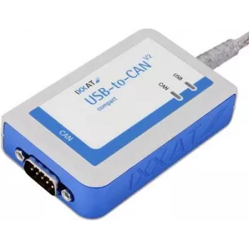 IXXAT USB-to-CAN V2 compact Interface, galvanically isolated, 1x CAN/CAN FD, USB 2.0, D-Sub 9 1.01.0281.12001