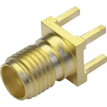 Telegärtner SMA socket PCB connector, 50 Ohm, gold-plated, Z79 series J01151A0931