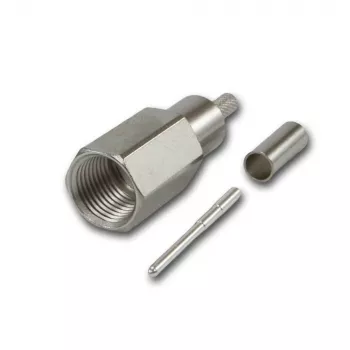 Telegärtner FME Cable Plug Crimp G07 Crimp/Crimp, Low Cost, 15 dB / 2 GHz, B2725, G07 (RG-316/U) - 5 Pieces J01700A0010