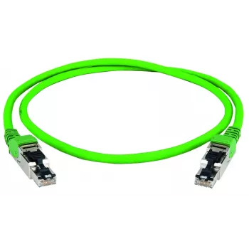 TELEGÄRTNER 100017338 RJ45 Patch Cable, CAT 5e, UTP, Green, 1m