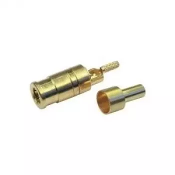 Telegärtner SMB Socket PCB Connector, Straight, 50 Ohm, Gold-plated