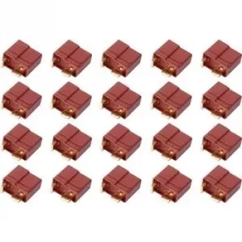 Reely T-Plug Socket Connector Gold-plated 20 pcs.
