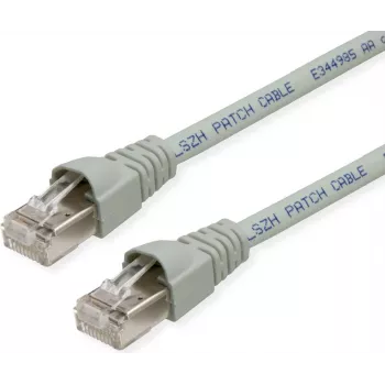 TELEGÄRTNER TEGA Cat.6A IEC MP8 FS 500 LSZH Patch Cable 7m Grey L00004A0093