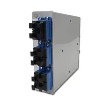 Telegärtner STX DIN Rail Fibre Optic Distributor, 6x SC Duplex Singlemode, 12-Fibre Splice Cassette, Pigtails, Ready to Splice H82050E0002