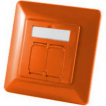 S CONN Universal 2-Gang cover frame for network sockets, orange 16674281O