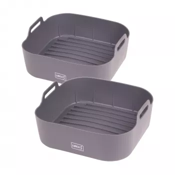 LURCH 2-Piece silicone baking mould set for air fryer 17 x 17 cm 00070205