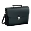 JÜSCHA Alassio FORTE Document Attaché Case - Faux Leather - Black (92011)
