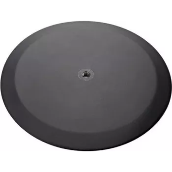 König & Meyer 26700-000-56 Round Surface-Mount Base, Structured Black