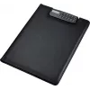 JÜSCHA Alassio Writing Portfolio BRESCIA, A4, Artificial Leather, Black, Clamping Mechanism with Integrated Calculator 31500