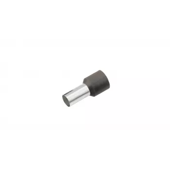 Cimco 187120 Partially Insulated Wire Ferrule, 1.5 mm², Black, 100 pcs